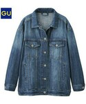 GU | オーバーサイズデニムジャケットJN(Denim jacket)