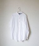 ever blue | 襟なしの白シャツ(襯衫)