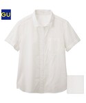 GU | ロールアップシャツ　サイズＬ(襯衫)