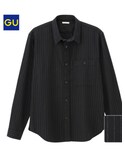 GU | フランネルストライプシャツ(Shirts)