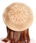 Q-pot. | ミルクビスケットベレー帽(貝雷帽)