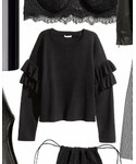H&M | 袖フリルニット(Knitwear)