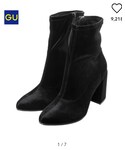GU | ベロアストレッチブーツ(靴子)
