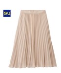 GU | ピンクのプリーツスカート(裙子)