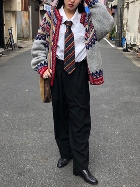 オサカナちゃん使用（Yohji Yamamoto）的時尚穿搭