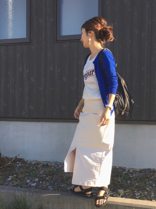 Haru☆ is wearing IENA "RITA Bonjour Tシャツ◆"