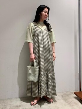 ビューティ＆ユース ユナイテッドアローズ 名古屋駅店｜Miho Fujii     使用「BEAUTY&YOUTH UNITED ARROWS（BY テレコリブワイドストラップタンクトップ）」的時尚穿搭