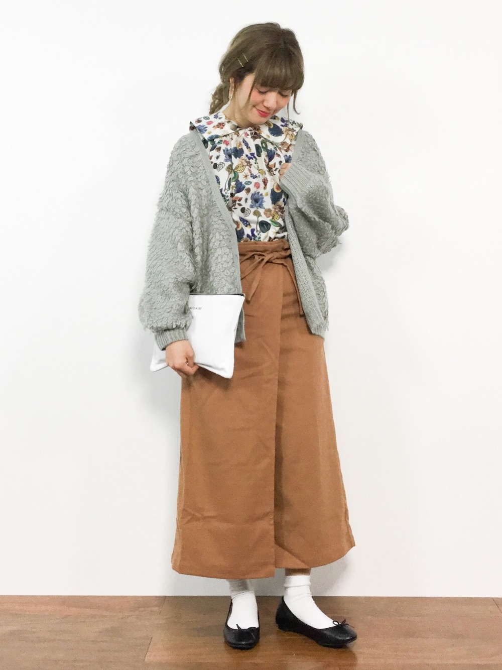 グレーはベージュとも好相性♡