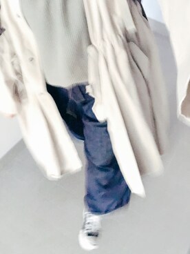 seri_chan使用「ユニクロ（ワッフルクルーネックT（7分袖））」的時尚穿搭