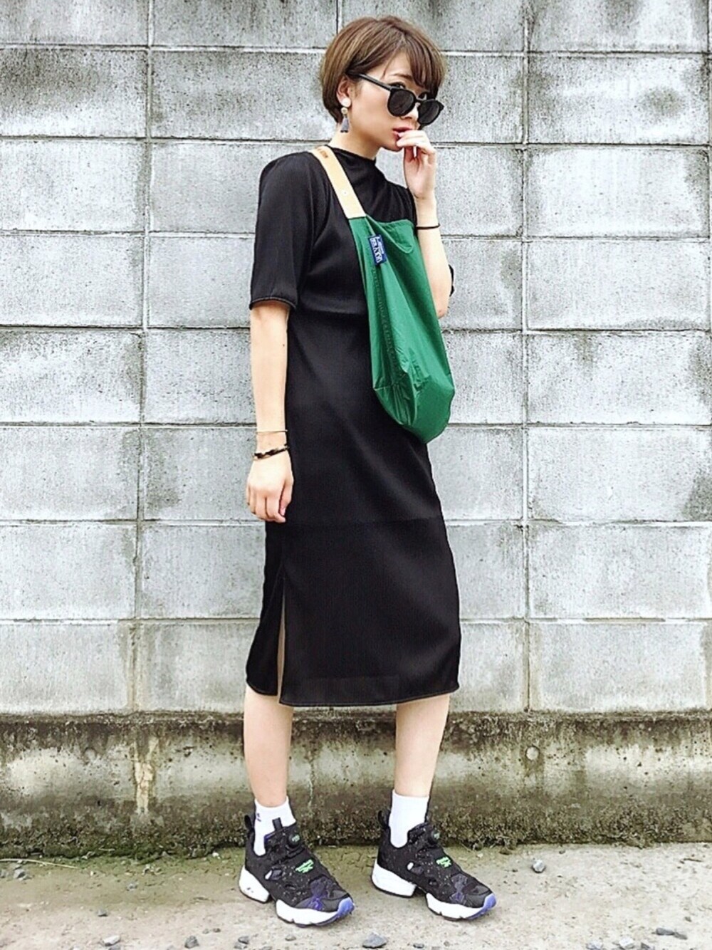サングラス×スポーティー