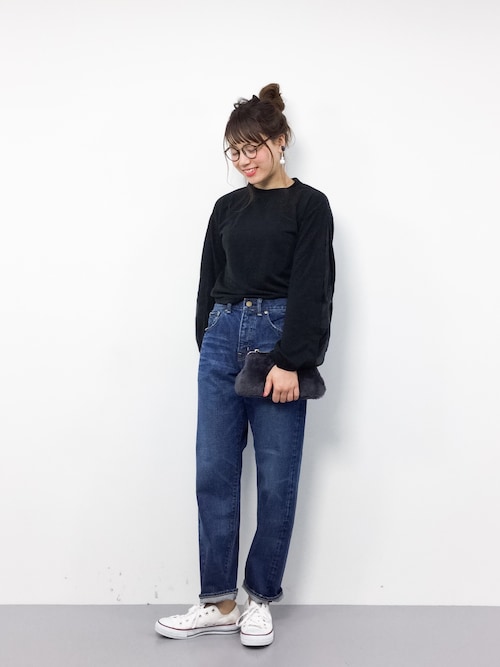 ZOZOTOWNぐっさんさんのTシャツ/カットソー「オーガンジーバルーン袖プルオーバー587-6527(merlot|メルロー)」を使ったコーディネート