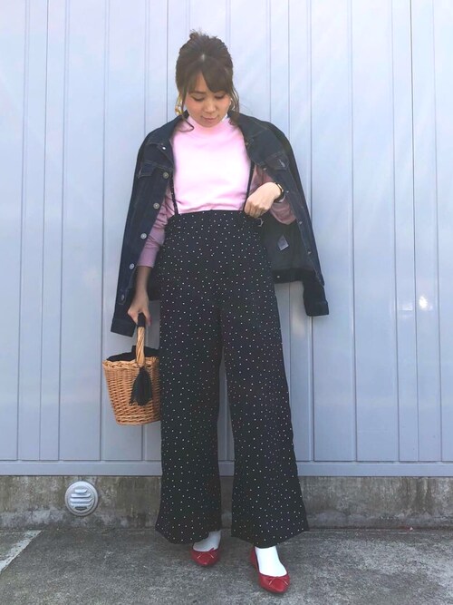 eri♡使用「Honeys（総レースハイネックプルオーバー）」的時尚穿搭