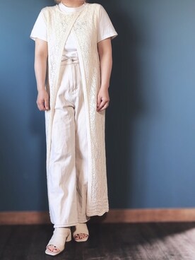 AYUMI使用「DHOLIC（Promotional半袖Tシャツ）」的時尚穿搭
