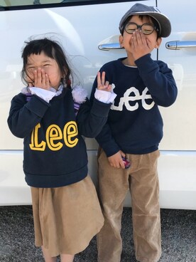 kiccham☆使用「Lee（【LEE】ビッグロゴサガラトレーナー）」的時尚穿搭
