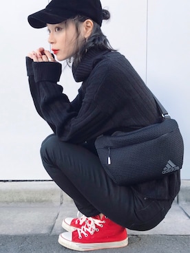 ARISAさんの「W ID サコッシュ MSY(MOUSSY|マウジー)」を使ったコーディネート