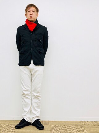 yasu is wearing COMME des GARCONS HOMME