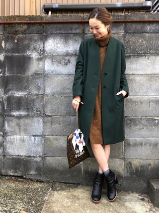 mio is wearing URBAN RESEARCH ROSSO WOMEN "タートルネックワンピース"