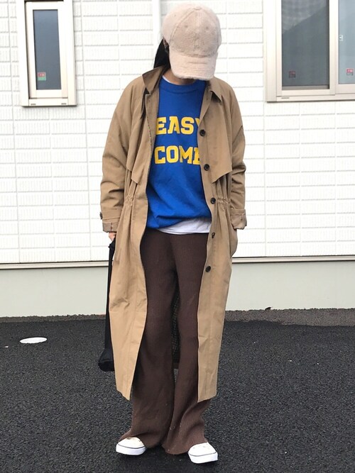yukari使用「NEW ERA（[別注][ニューエラ]NEWERA ボア CB キャップ）」的時尚穿搭