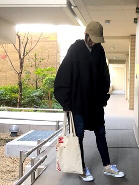 shihomi is wearing AZUL by moussy "コーデュロイキャップ"