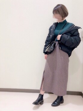 mizuki使用「jouetie（カラーフードダウン）」的時尚穿搭