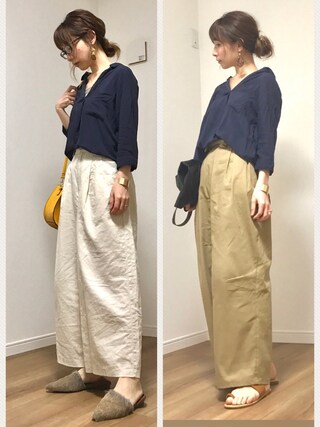 ❁ a i  ❁ is wearing THE EMPORIUM "スキッパーシャツ"