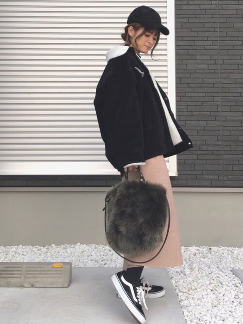 スポーツMIXも黒キャップで大人っぽいモード感