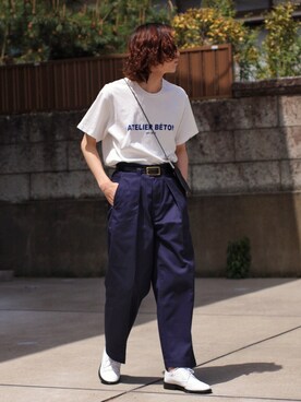 Kazuhiro Hamada使用「KANEKO OPTICAL（UNITED ARROWS by KANEKO OPTICAL Mike/アイウェア MADE IN JAPAN）」的時尚穿搭
