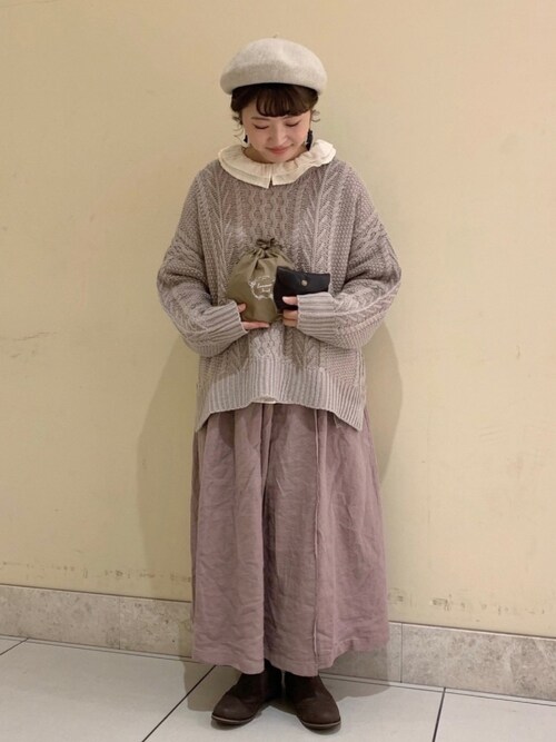 satomi使用「m.soeur（ランタナとチューリップのピアス）」的時尚穿搭