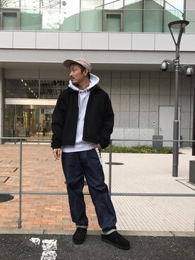 Takahiro Terada使用「CIAOPANIC（メルトンスウィングトップジャケット/ドリズラージャケット）」的時尚穿搭