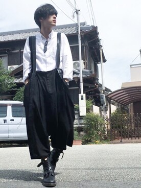いりえ使用「Yohji Yamamoto POUR HOMME（16ss）」的時尚穿搭