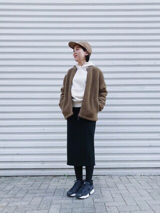 misato_y使用「BEAUTY&YOUTH UNITED ARROWS（BY TRADITIONAL 吊り裏毛フードプルオーバー◆）」的時尚穿搭