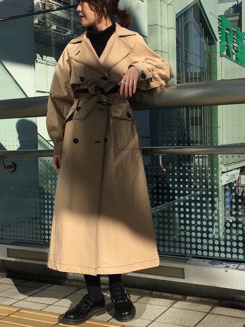 momoco使用「UNITED TOKYO（リリータートルニット）」的時尚穿搭