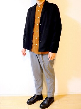 HiroAki使用「STUDIOUS（【STUDIOUS】オープンカラーコーチジャケットブルゾン）」的時尚穿搭