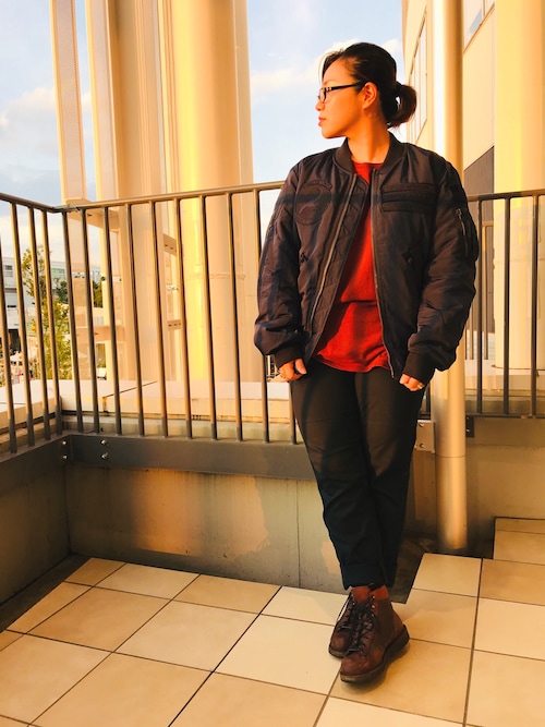 AVIREX立川立飞misiaさんのMA-1を使ったコ