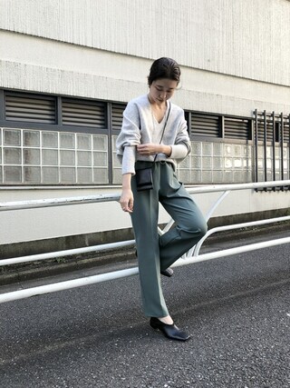 riko ishikawa使用「Omekashi（イージースラックス）」的時尚穿搭