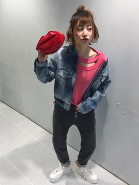 DIESEL ルミネエスト新宿｜Kurumi Takahashi使用「DIESEL（00SBKI0DASP）」的時尚穿搭