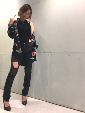 DIESEL ルミネエスト新宿｜Kurumi Takahashi使用「DIESEL（00SBKQ0KARY）」的時尚穿搭