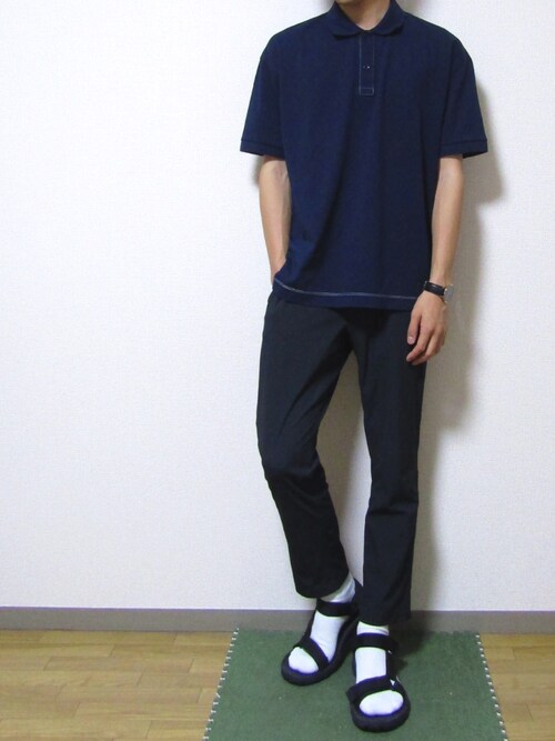 ryo_kanda使用「BEAUTY&YOUTH UNITED ARROWS（BY サイドスリット ワイド ポロシャツ）」的時尚穿搭