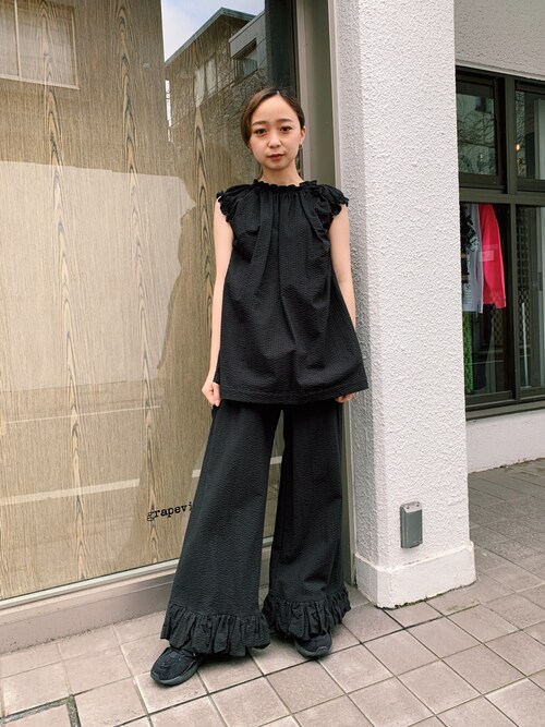 risako fujie使用「k3&co.（SEERSUCKER TOP）」的時尚穿搭