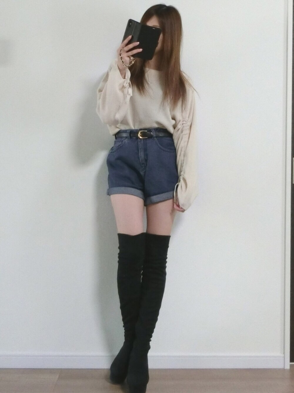 シンプルなスタイルにプラス♡