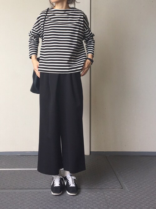 Chocoroo is wearing FORDMILLS "FORDMILLS / エーゲ天竺ボーダーカットソー"
