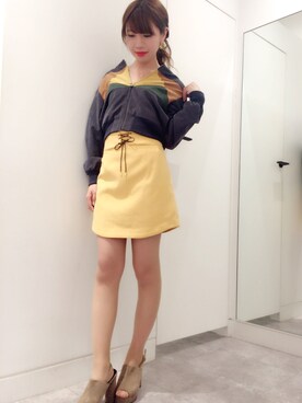 Risa Otsu使用「REDYAZEL（ピーチスキンパッチワークＭＡ－１◆）」的時尚穿搭
