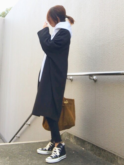 おまゆ is wearing TODAYFUL "ドロップショルダーコート"