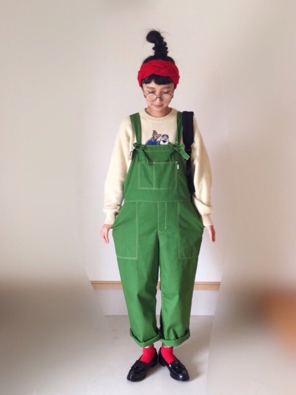 緑サロペット