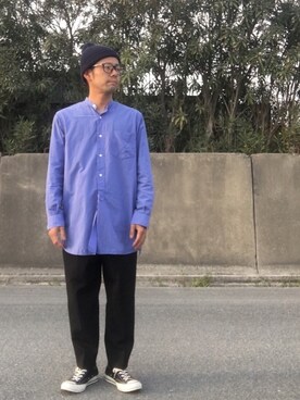ナカム使用「KIJIMA TAKAYUKI（◆KIJIMA TAKAYUKI  KN-152801 ニットキャップ）」的時尚穿搭
