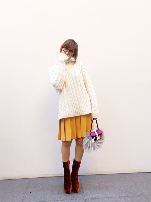 紗栄子｜miu miuのニット・セーターを使ったコーディネート - WEAR