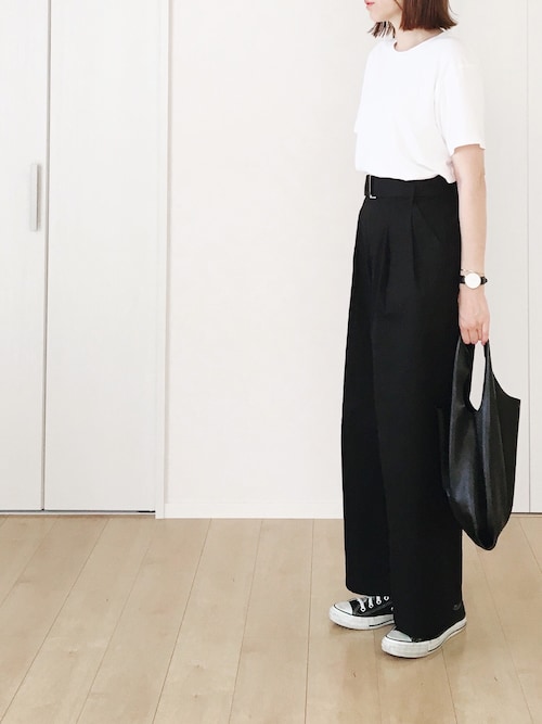himarisoさんのTシャツ/カットソー「Hanes×SHIPS AUTHENTIC PRODUCTS(ヘインズ×シップス・オーセンティック・プロダクツ): 2パック/Tシャツ Japan Fit■(SHIPS|シップス)」を使ったコーディネート