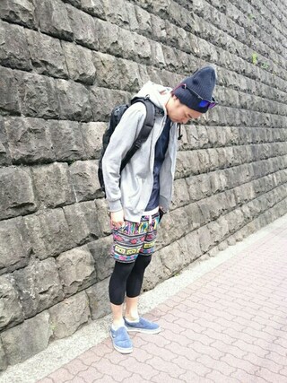 teruge is wearing COMME CA ISM "ニットキャップ"