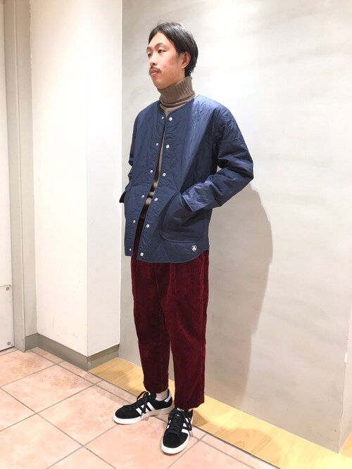 naoyakatoさんの「キルト カラーレスジャケット MEN(ORCIVAL)」を使ったコーディネート