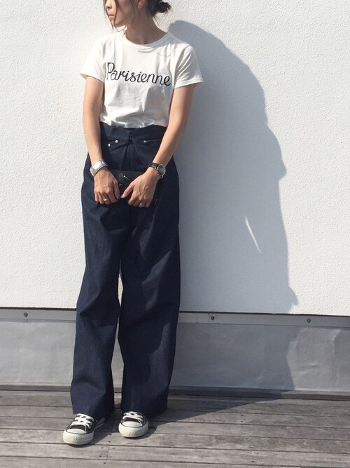 cota_ra is wearing SLOBE IENA "MAISON KITSUNE PARISIENNE Tシャツ◆"